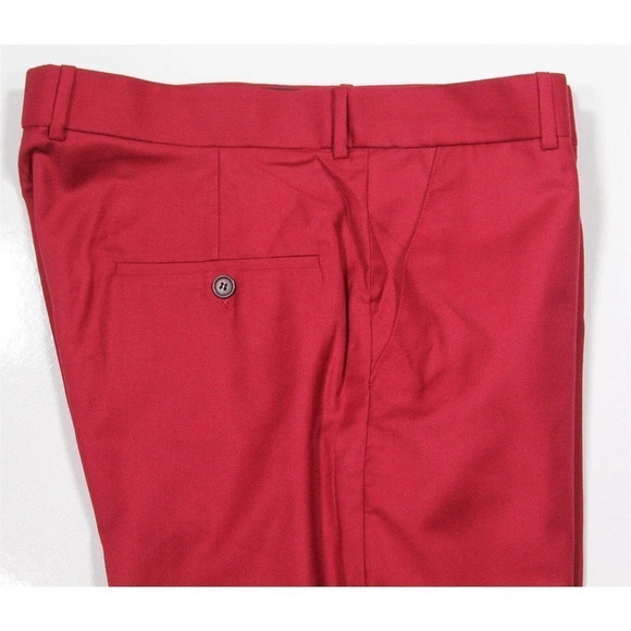 Custom Made! Solid Red Short Sleeve Pakistani Kurta 2-Piece Suit 34x26 - 40/Med - Picture 9 of 12